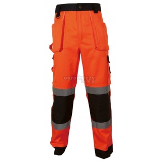 BETA Spodnie robocze ostrzegawcze o intensywnej widzialnoci, Kolor: Pomaraczowo Granatowy, Rozmiar: M