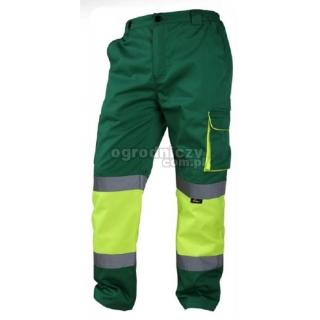 BETA Spodnie robocze ostrzegawcze o intensywnej widzialnoci, Kolor: to Zielony, Rozmiar: M
