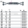 BETA Nakrtka napinajca (ruba rzymska) szakla szakla model 8009Z, Rozmiar (mm): M30, Rozmiar (cal): 1 3/16, Maksymalne dopuszczalne statyczne obcienie robocze (kg): 4860